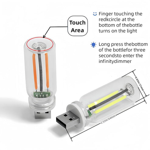 TECTED™ Neon USB LED lampje – Draagbaar voor Laptop, Auto & Nachtlicht