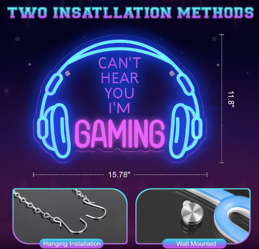 TECTED™ I’m Gaming Neon Bord – Stijlvol Licht voor je Gaming Setup of Slaapkamer