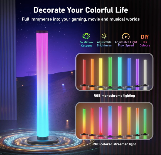 TECTED™ 360° LED Lightbar – Smart Gaming & Entertainment Verlichting