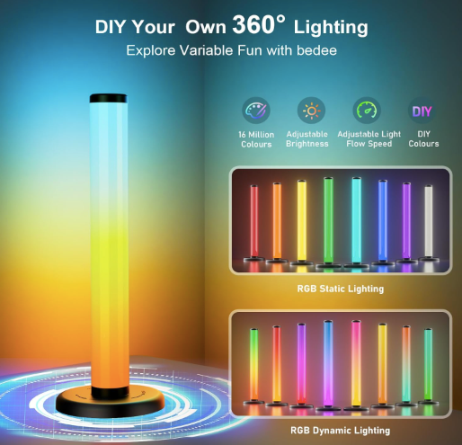 TECTED™ 360° LED Lightbar – Smart Gaming & Entertainment Verlichting