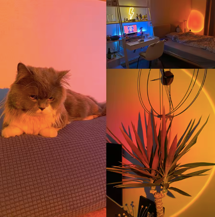 TECTED™ Motion Sunset Lamp – App & RGB Projectie