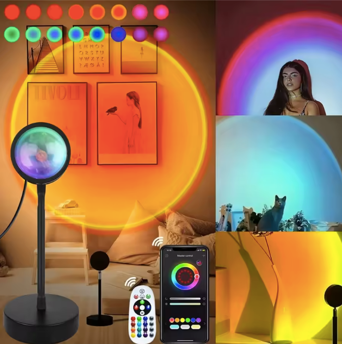 TECTED™ Motion Sunset Lamp – App & RGB Projectie