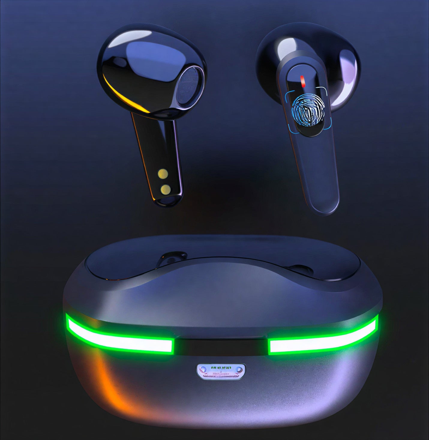 TECTED™ Neonbuds – Draadloze Oordopjes met Green LED Case